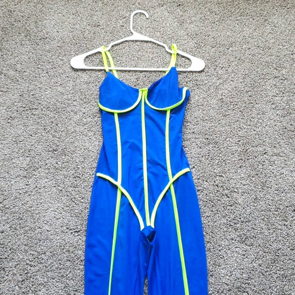Vibrant Neon Catsuit